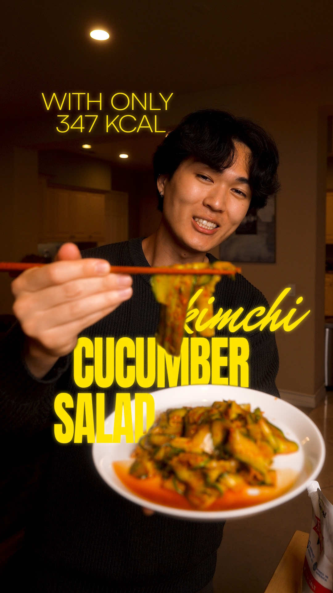 Spicy Cucumber Kimchi Noodle Salad
