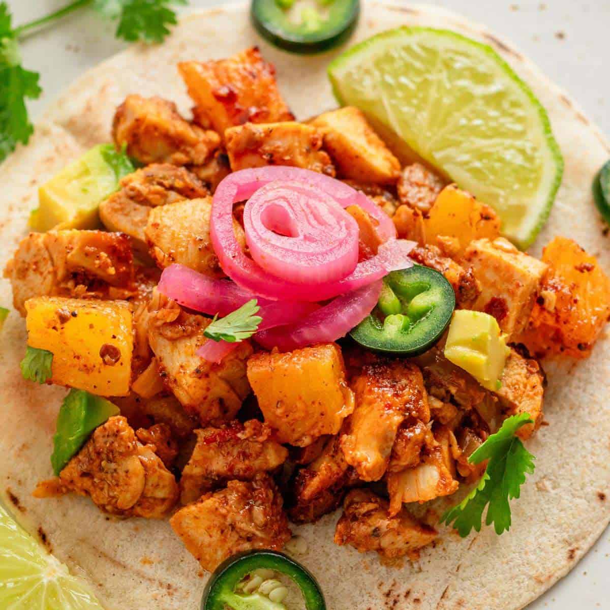 Chicken Al Pastor (Quick Oven Recipe)