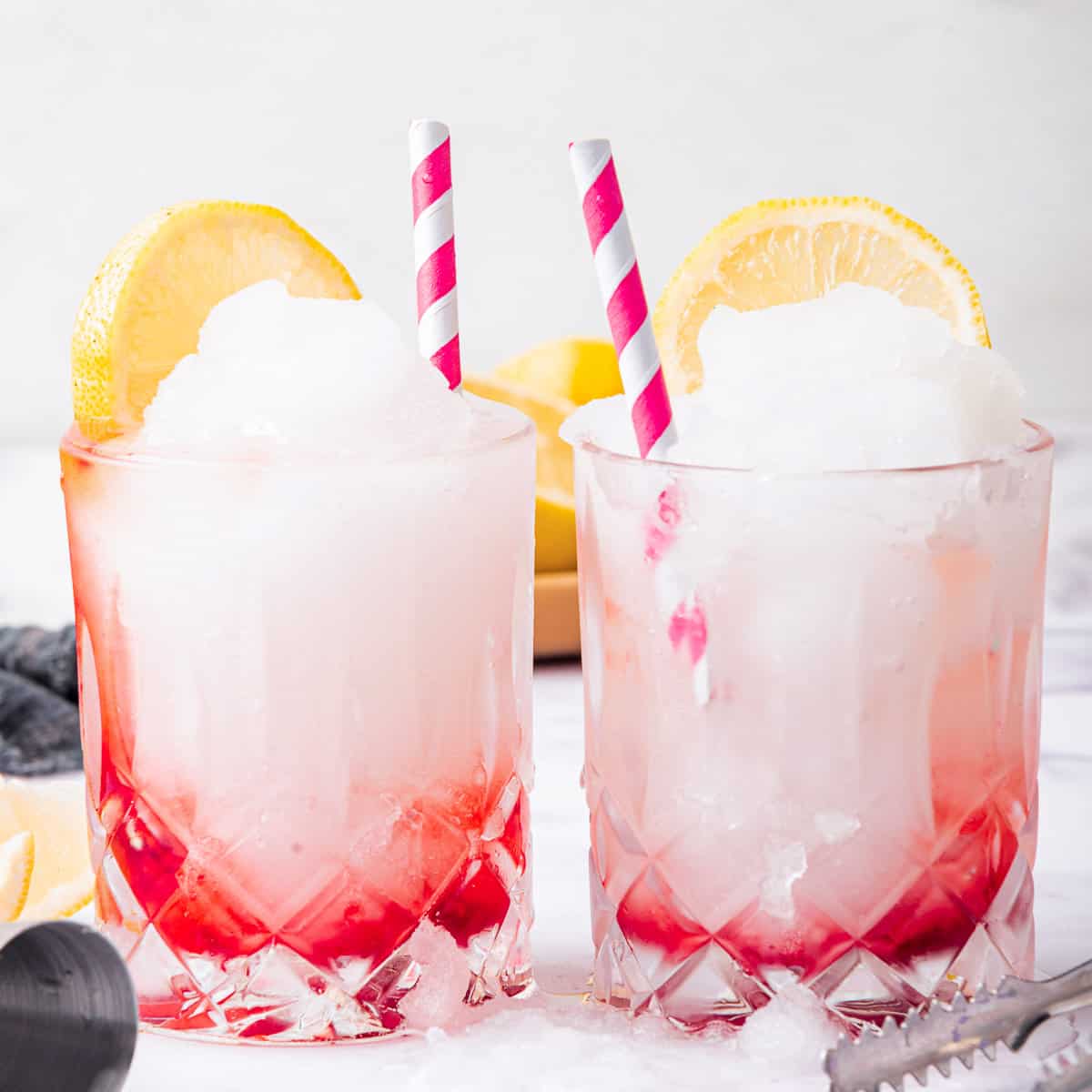 Frozen Gin & Tonic With Raspberries