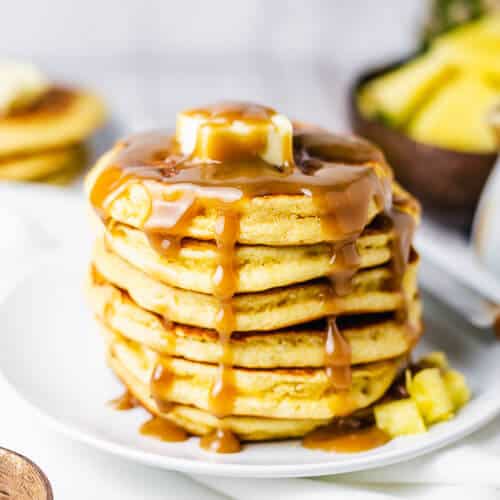 Super Thick Pineapple Pancakes Recipe