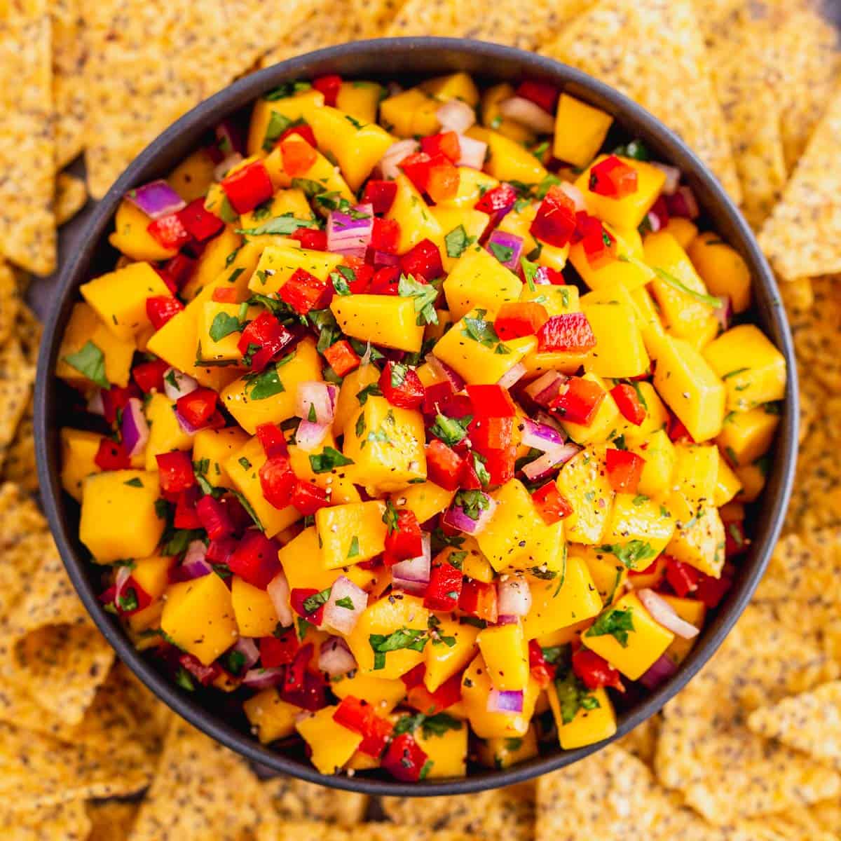 5 Minute Mango Salsa (So Easy!)