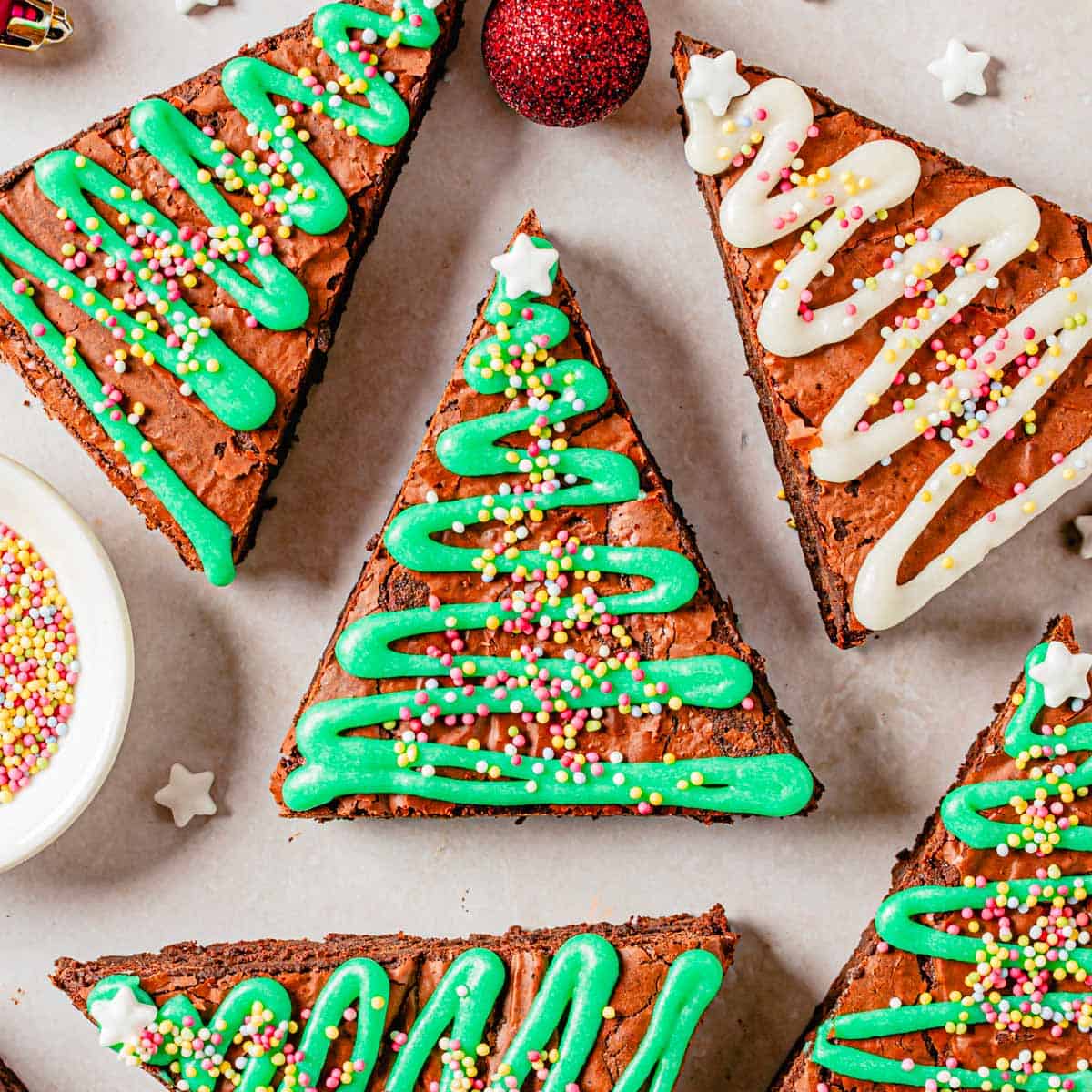 Gluten Free Christmas Brownies