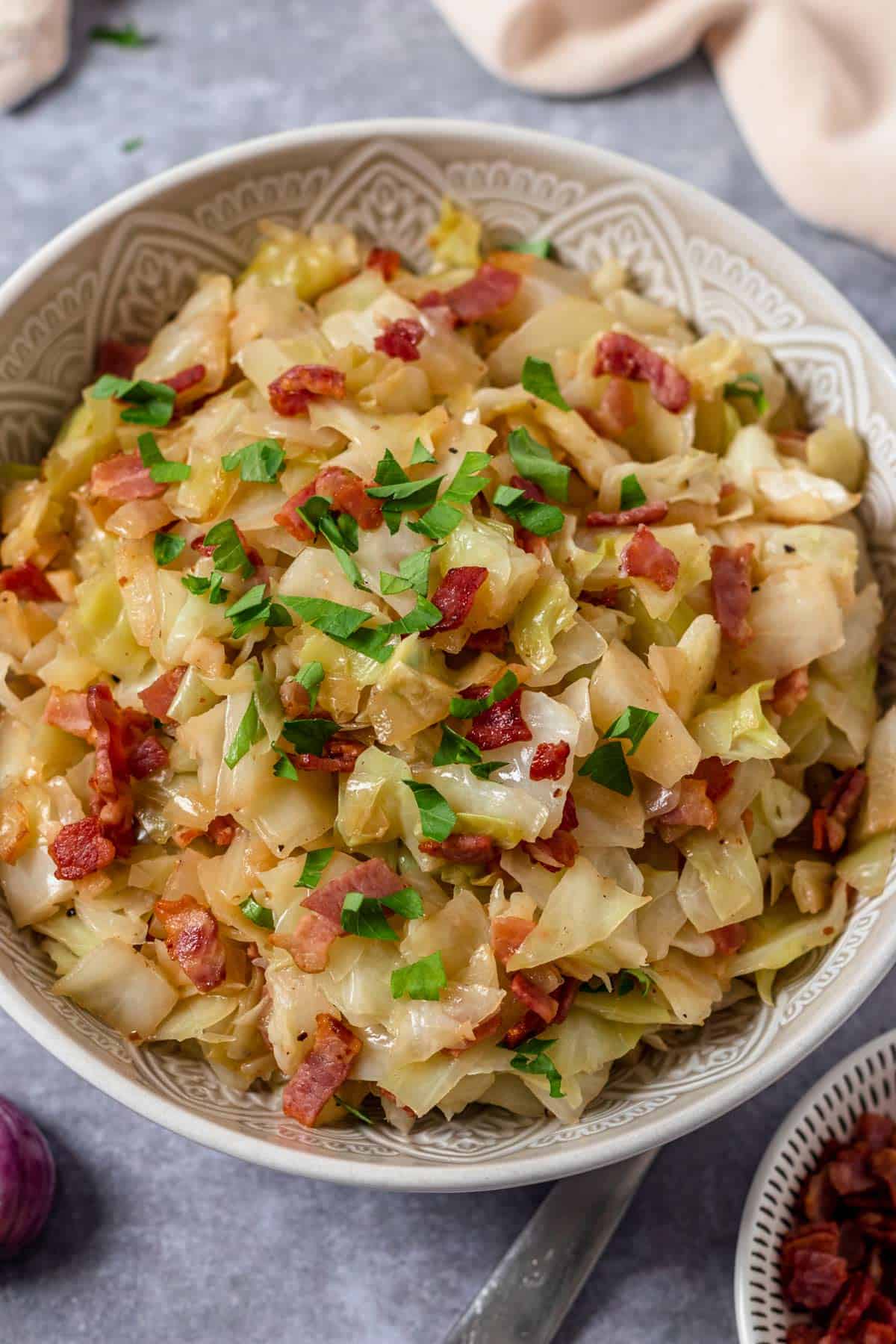 Fried Cabbage With Bacon Recipe