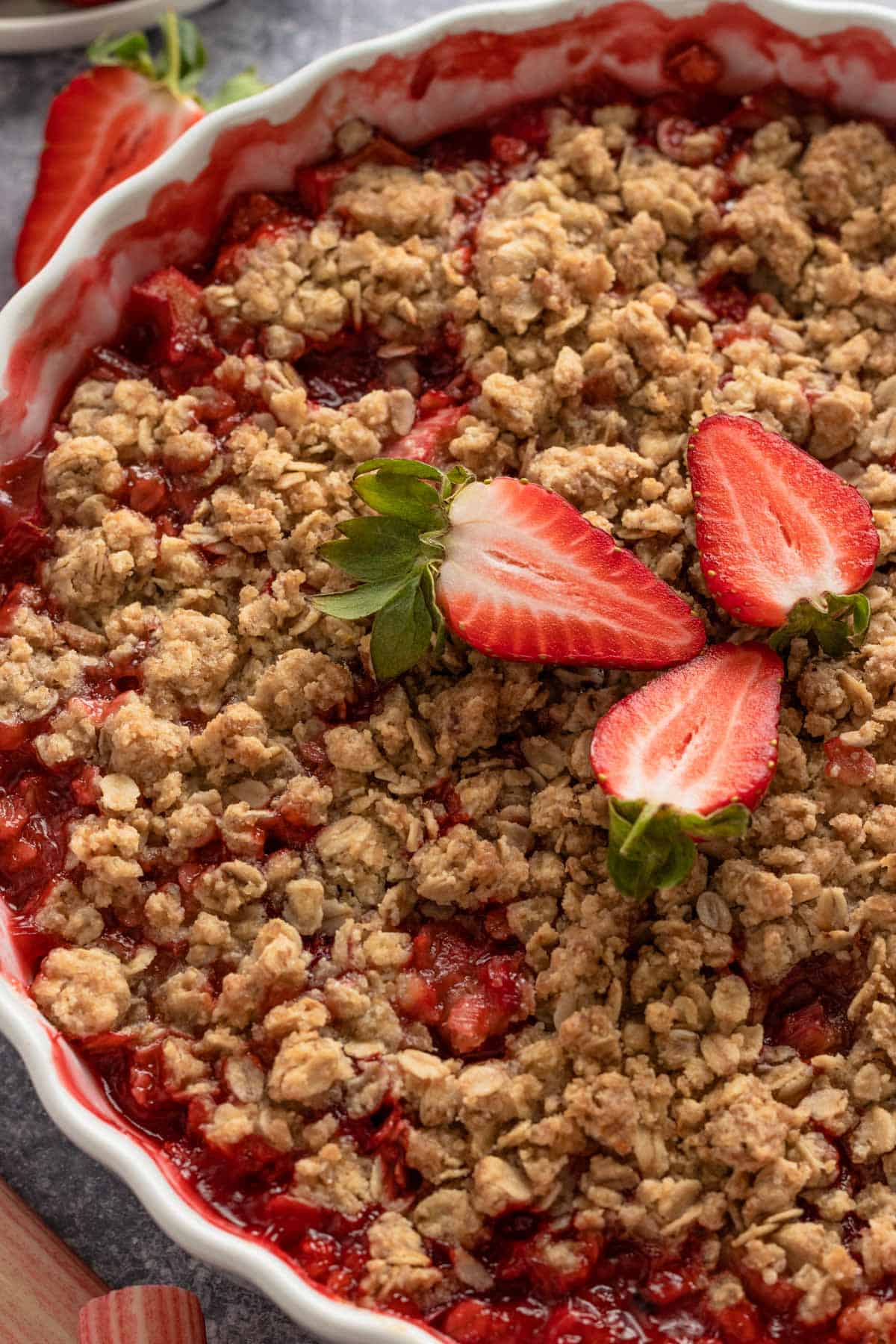 Rhubarb Crisp Recipe (Sweet and Tart!)