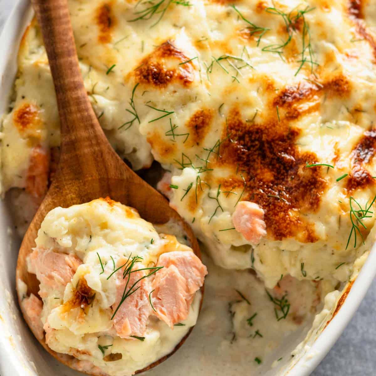 Creamy Baked Salmon Casserole Recipe