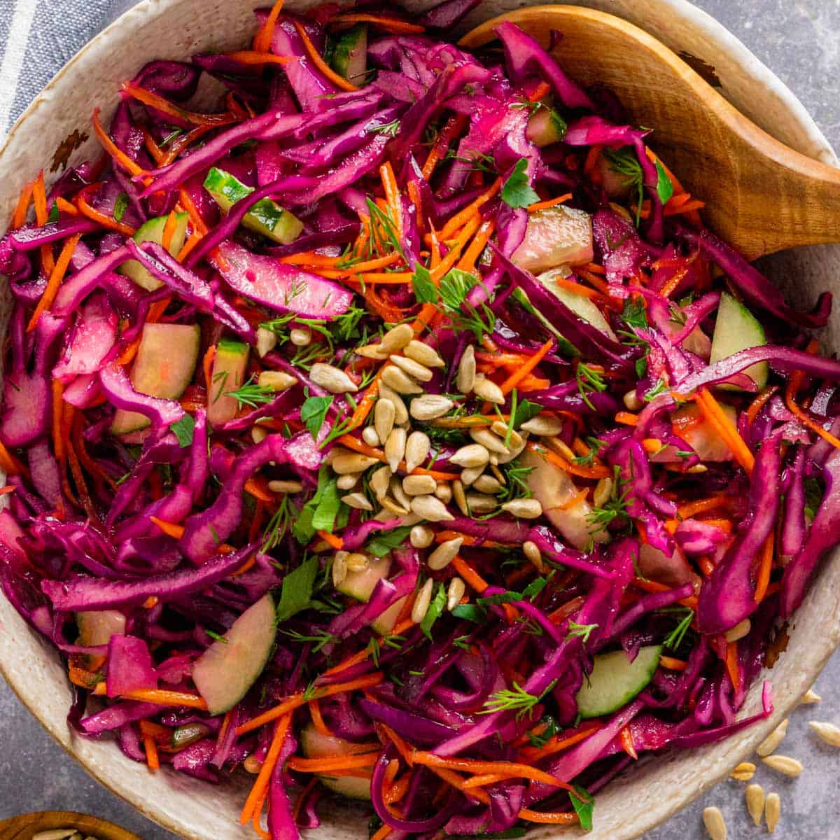 10-Minute Red Cabbage Salad Recipe