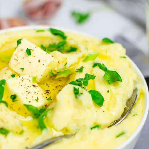 Garlic Mashed Potatoes With Cream Cheese