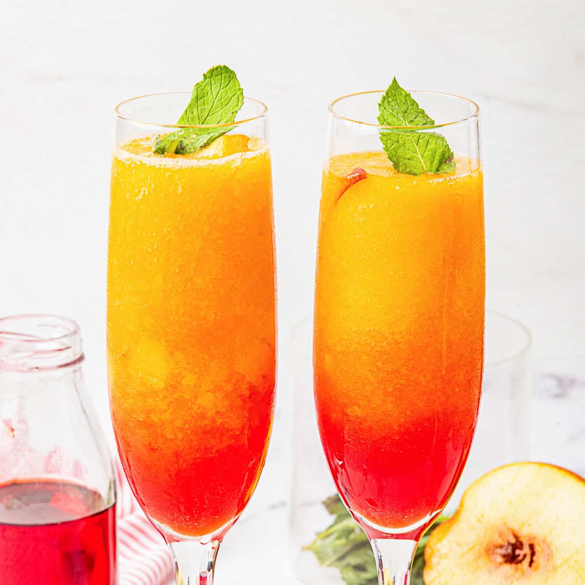 Frozen Peach Bellini