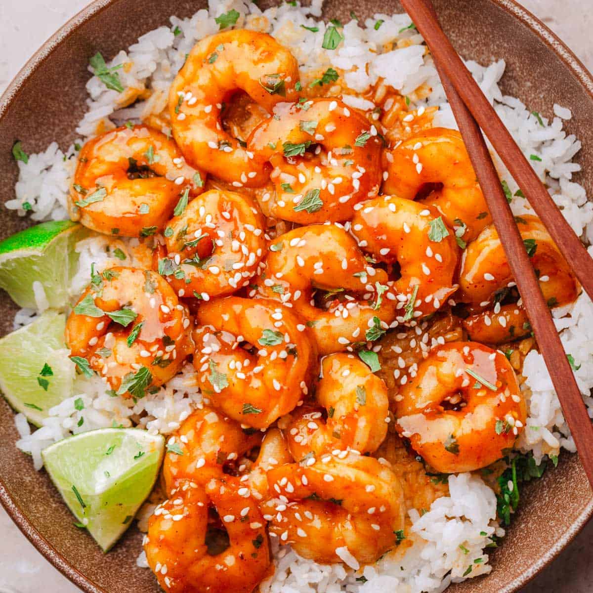 Spicy Shrimp with Hot Honey