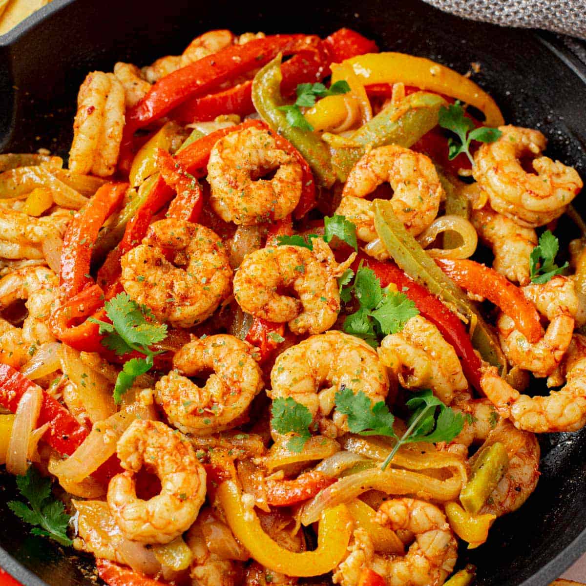 Easy Shrimp Fajitas