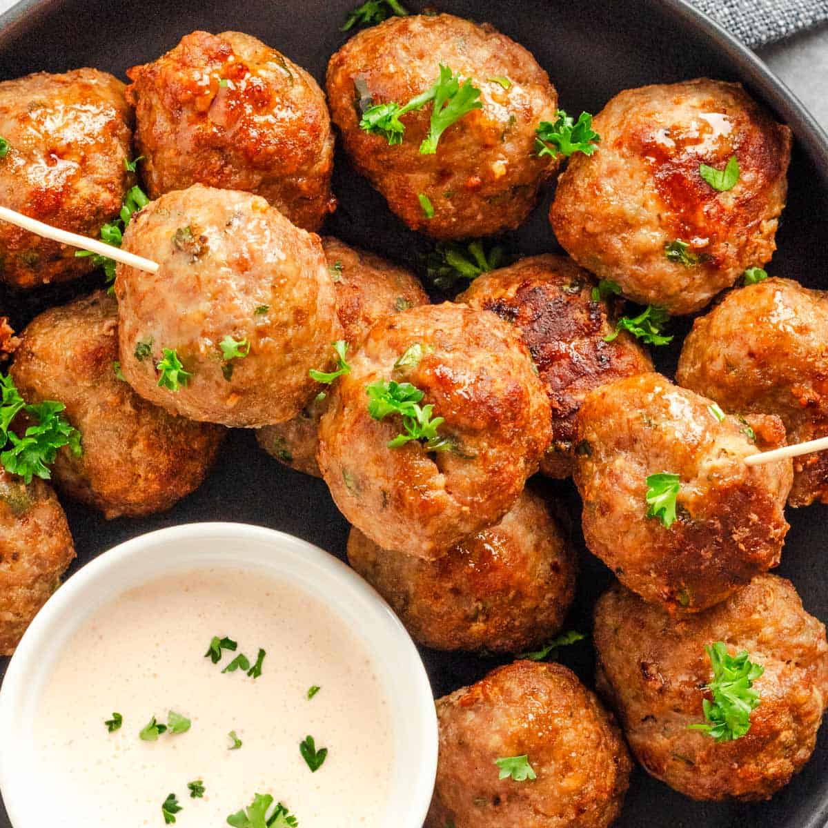Extra Juicy Air fryer Meatballs