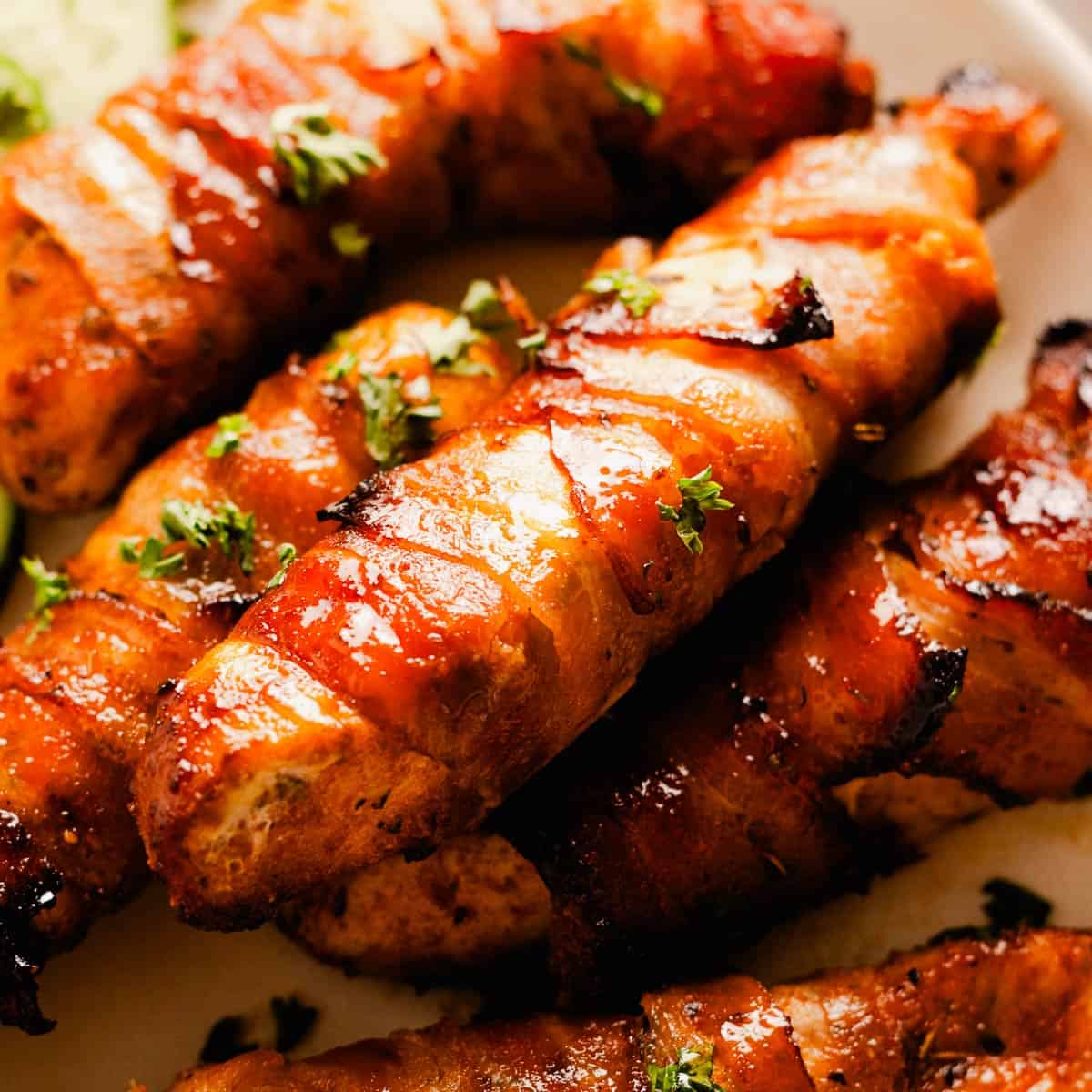 Air Fryer Bacon Wrapped Chicken Breast
