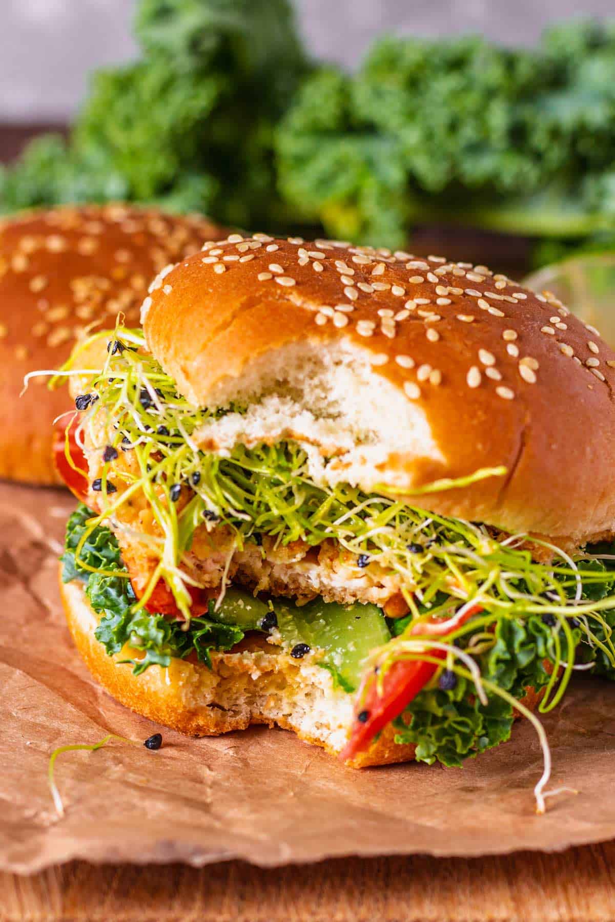 Crunchy Breaded Chicken Sandwich (With Honey Mustard Sauce)