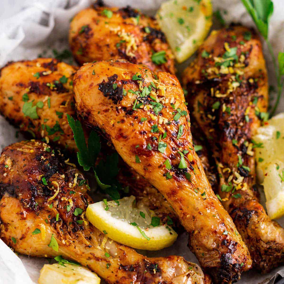 Air Fryer Chicken Drumsticks (With Lemon Garlic)