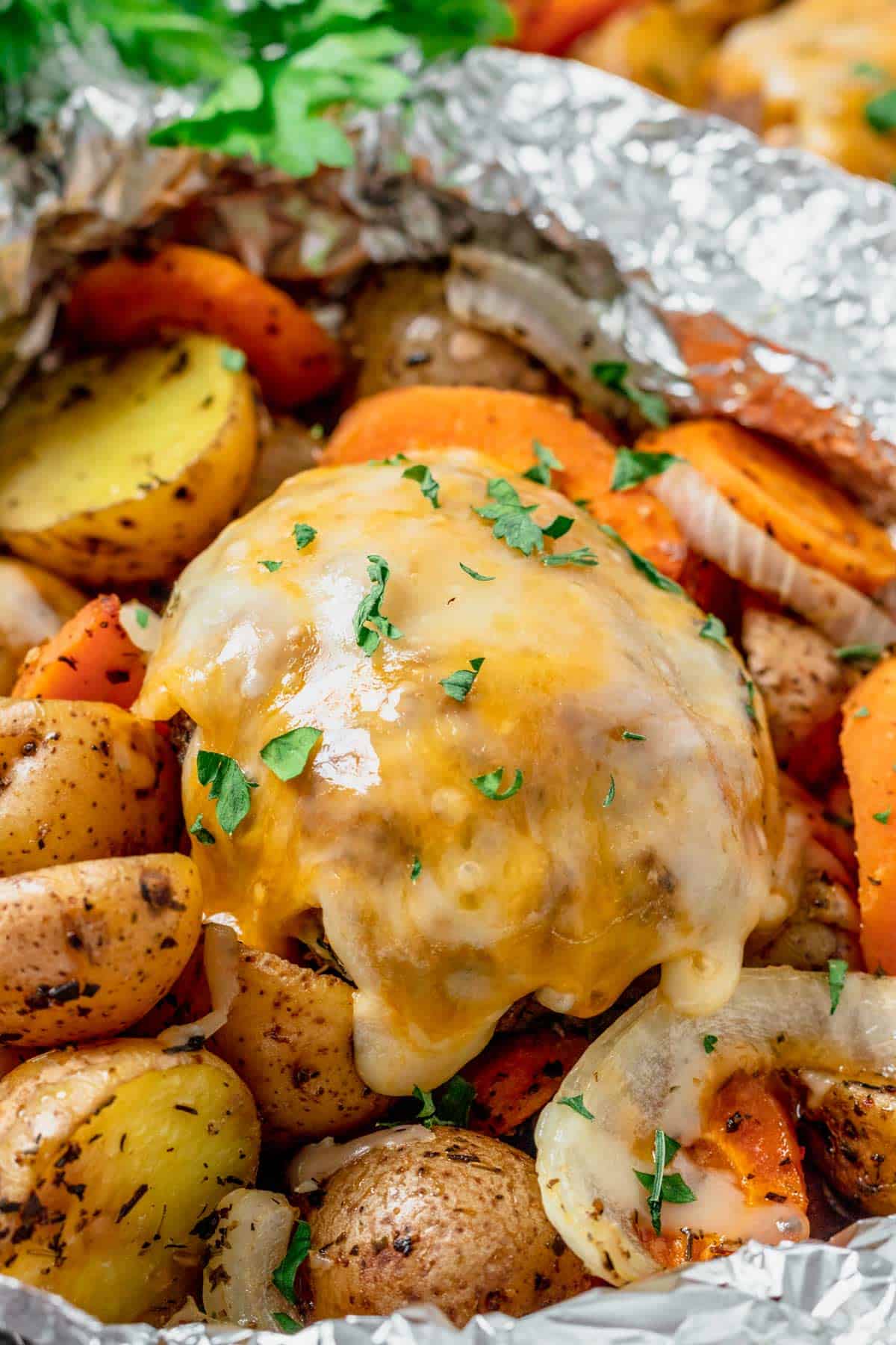 Hamburger Foil Packets - Easy Hobo Dinner (Oven or Grill)