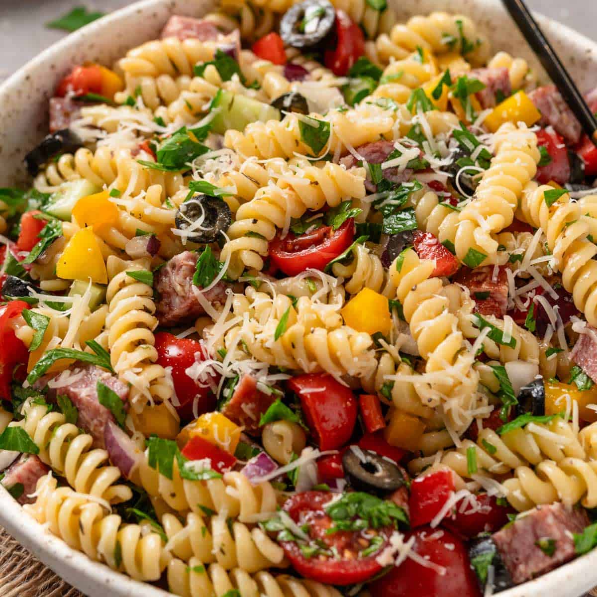 Cold Pasta Salad With Smoked Sausage