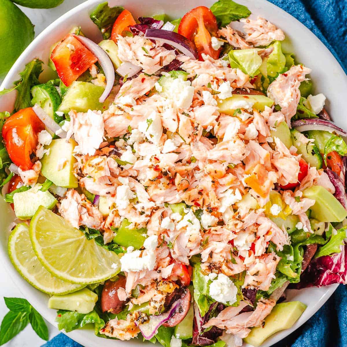 Mediterranean Salmon Salad