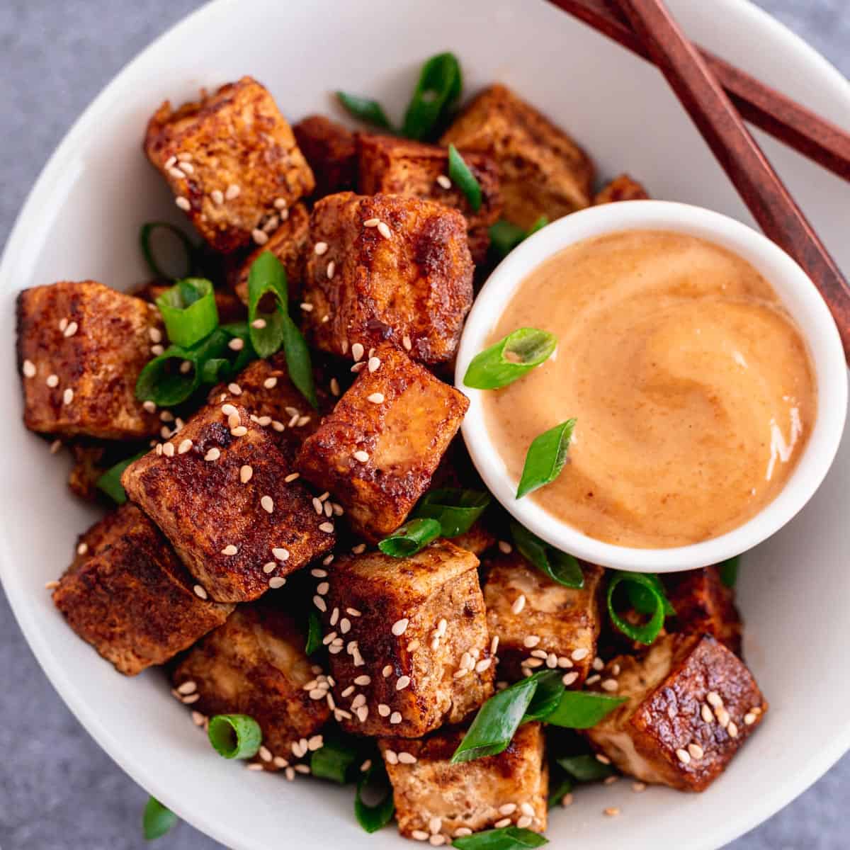 Crispy Pan Fried Tofu (Easiest Recipe!)
