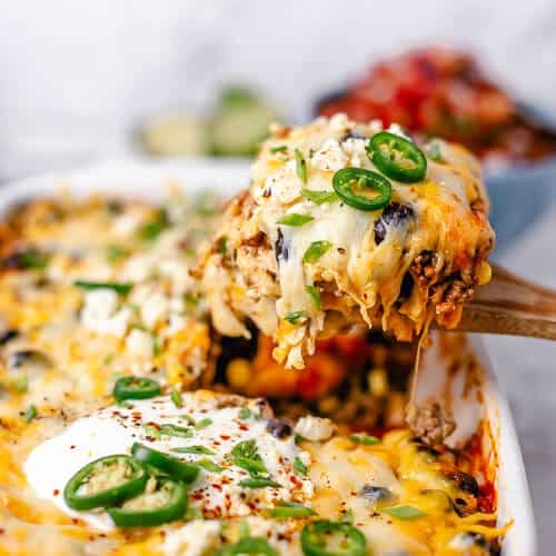Beef Enchilada Casserole