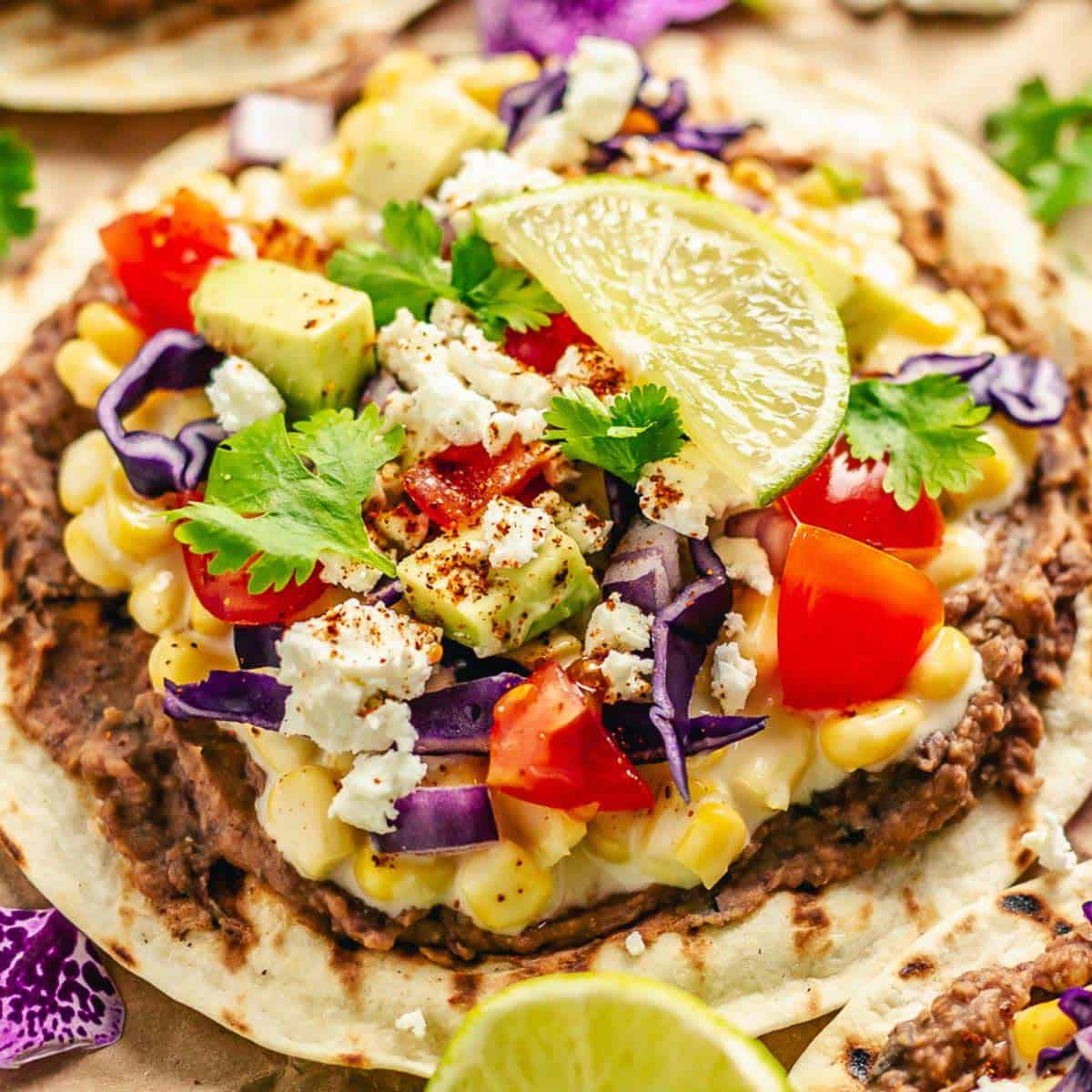 Vegetarian Tostada Recipe