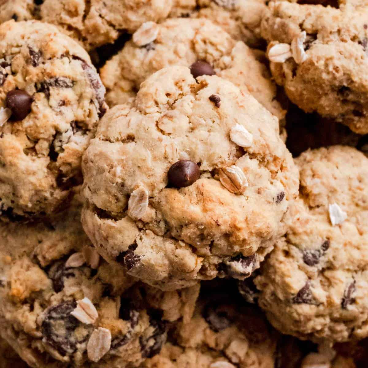 Banana Oatmeal Cookies With Chocolate Chips