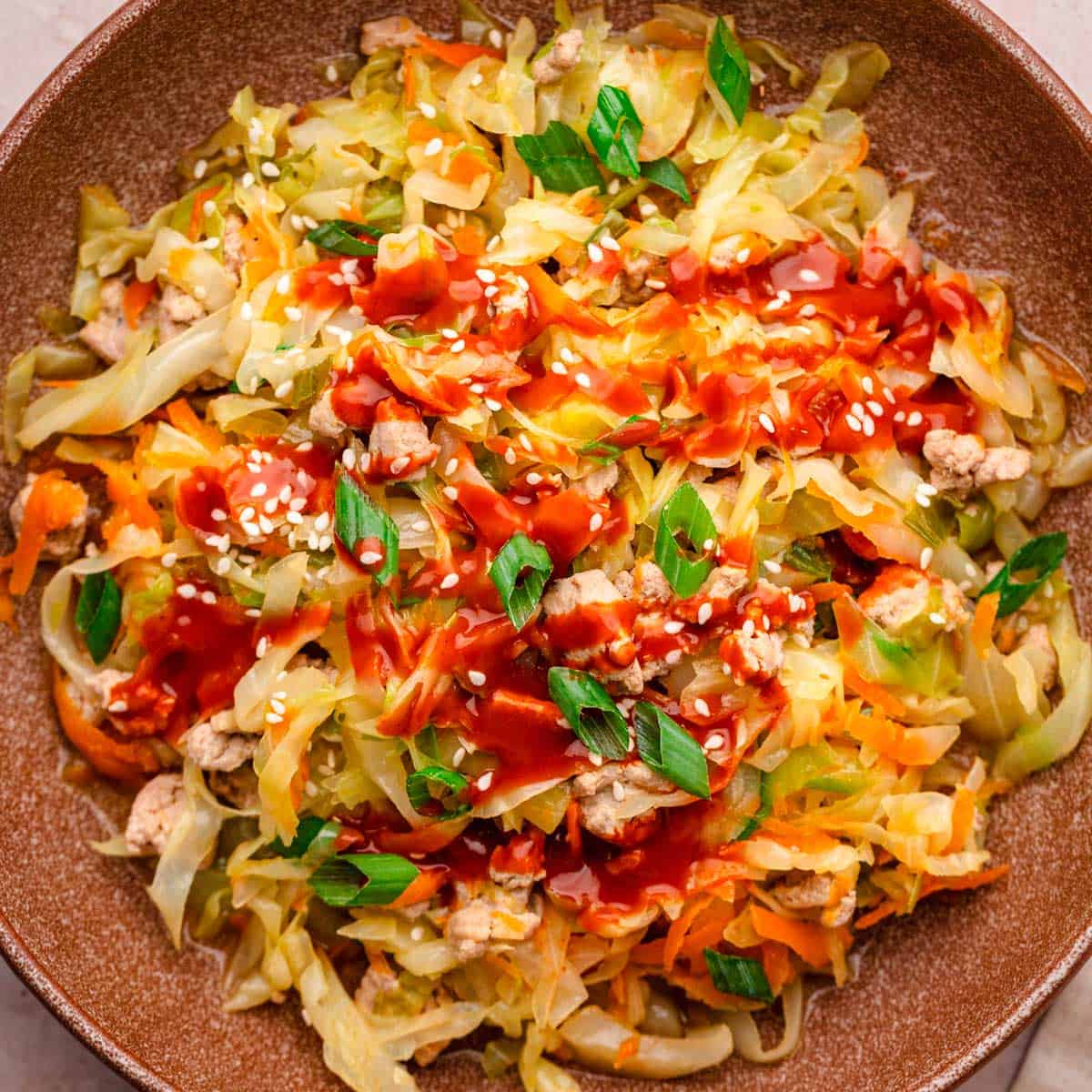 Ground Turkey Cabbage Stir Fry