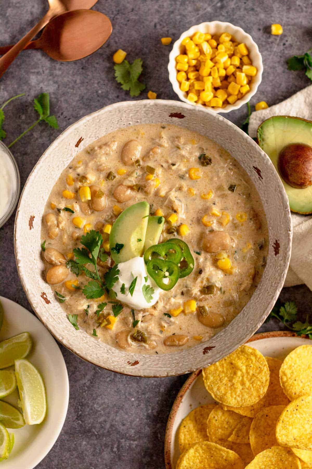 Crock Pot Chicken Chili With Cream Cheese