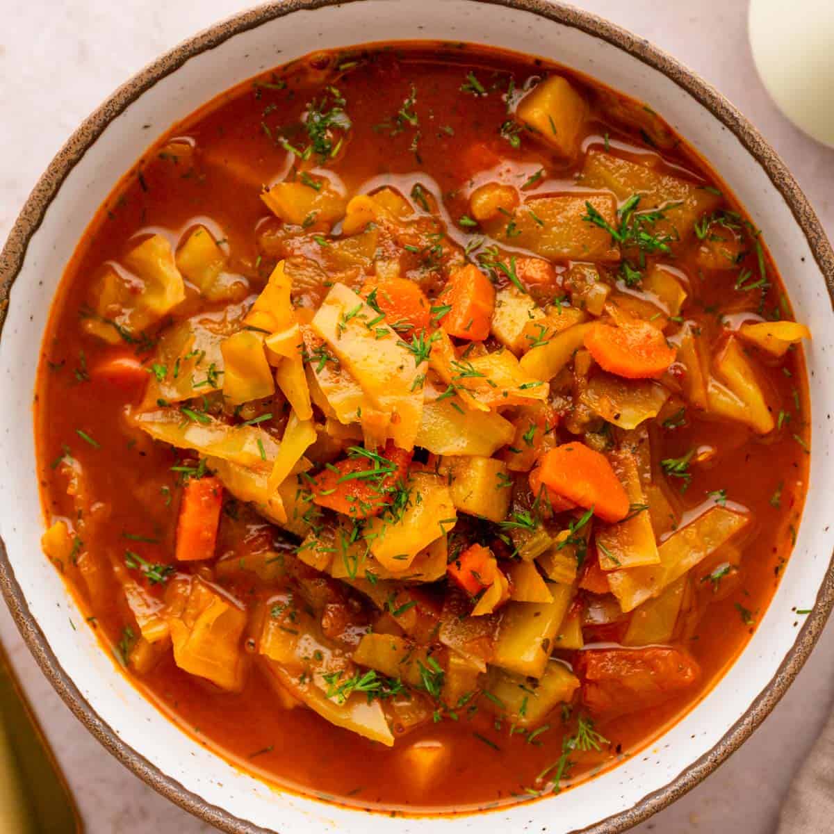 Detox Cabbage Potato Soup (Vegetarian)