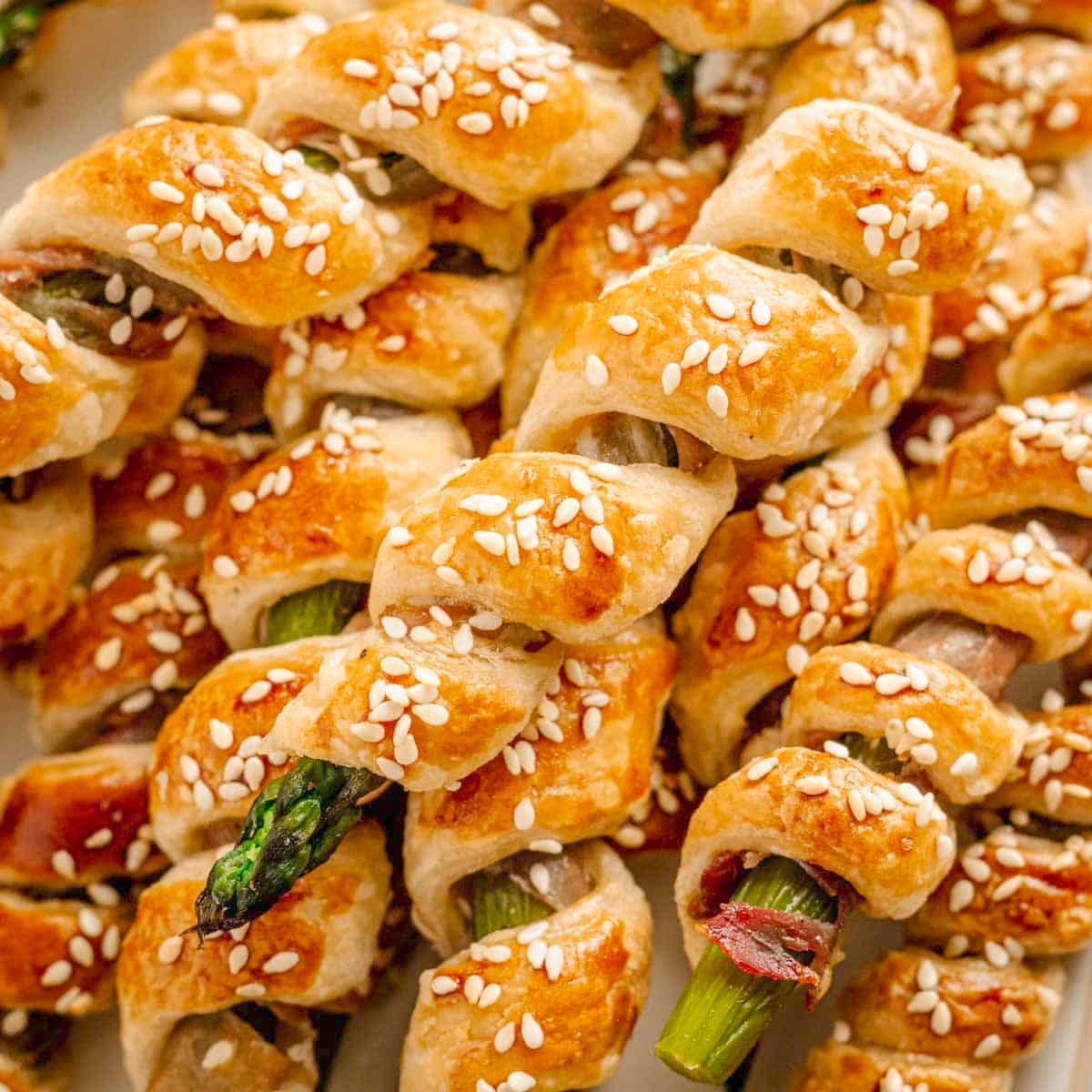 Asparagus Puff Pastry Twists With Prosciutto Ham