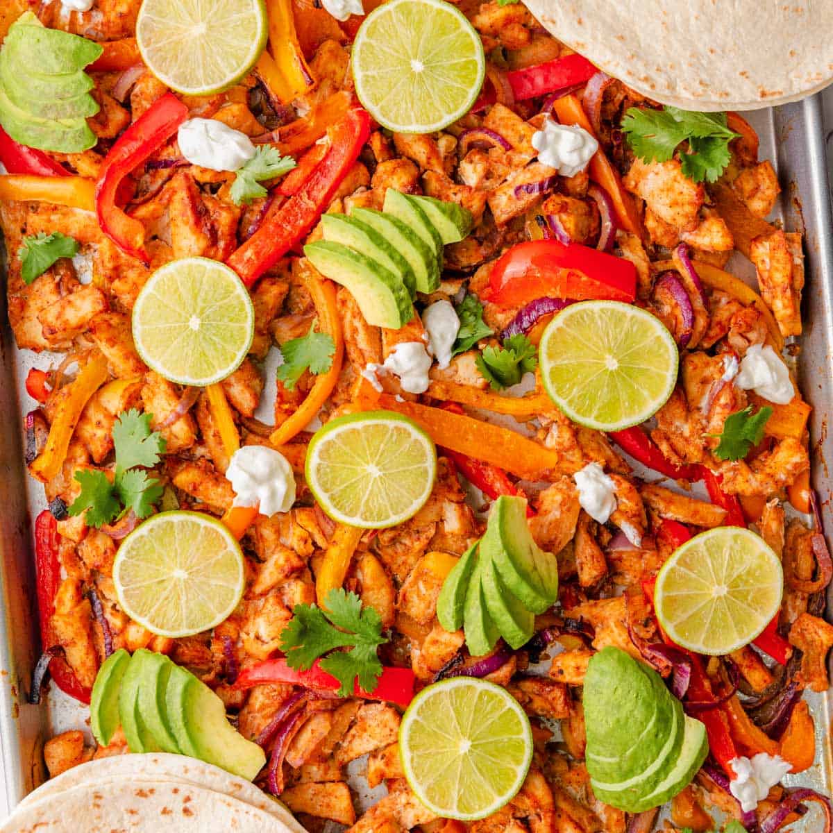 Sheet Pan Chicken Fajitas