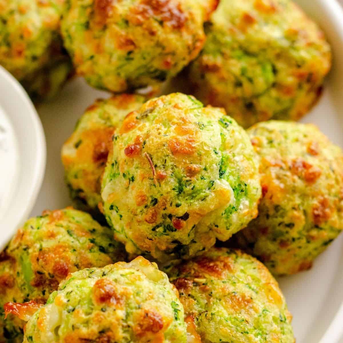 Air Fryer Cheesy Broccoli Balls