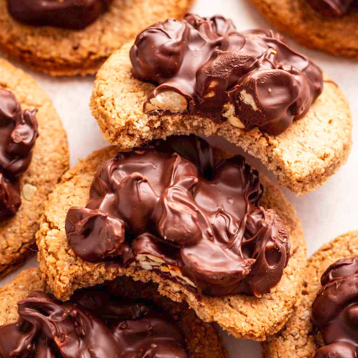 Nutty Vegan Chocolate Biscuits