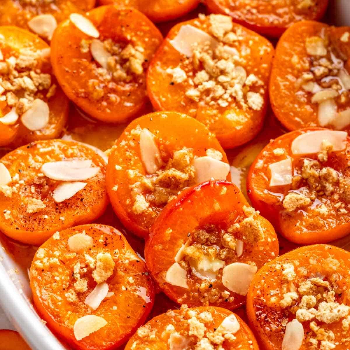 Baked Apricots With Coconut Sugar And Butter