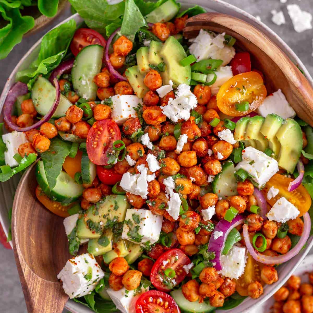 Roasted Chickpea Salad With Feta