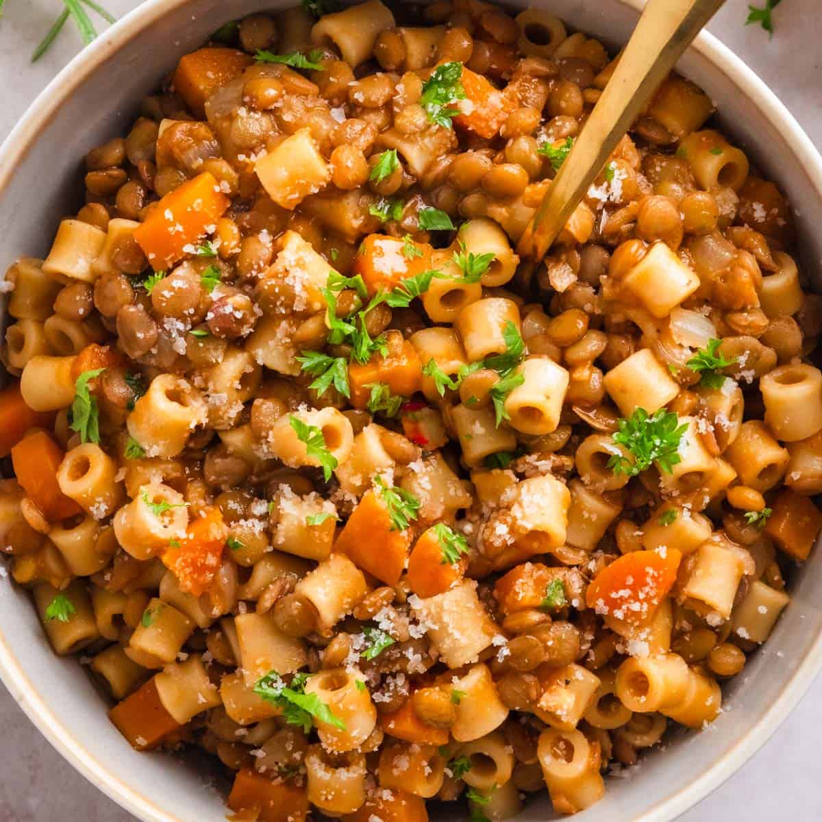Easy Lentil Pasta