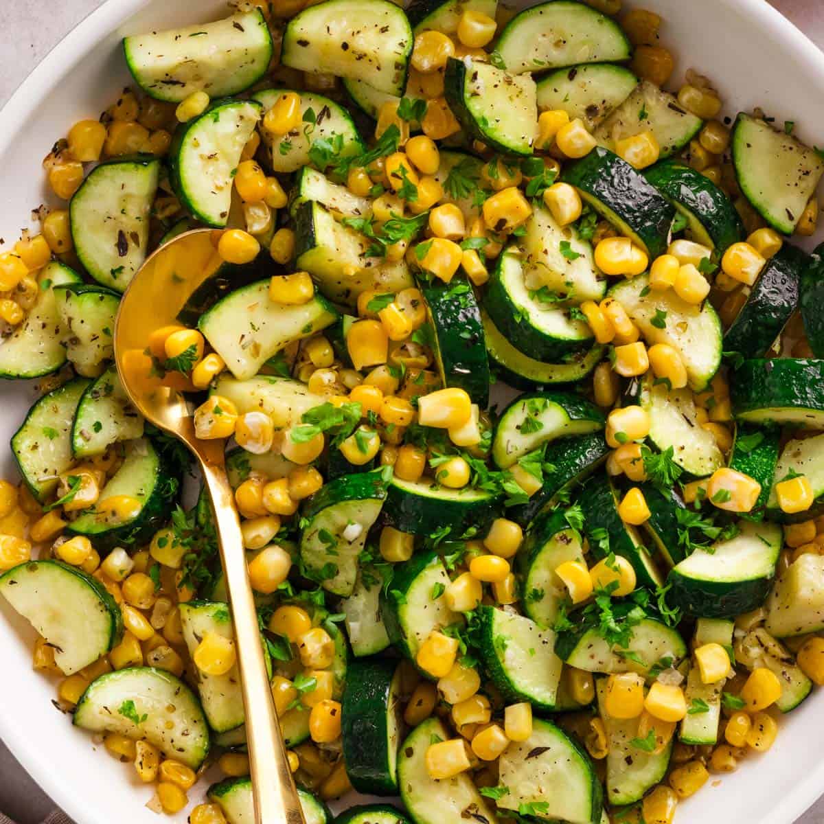 One-Pot Parmesan Zucchini and Corn