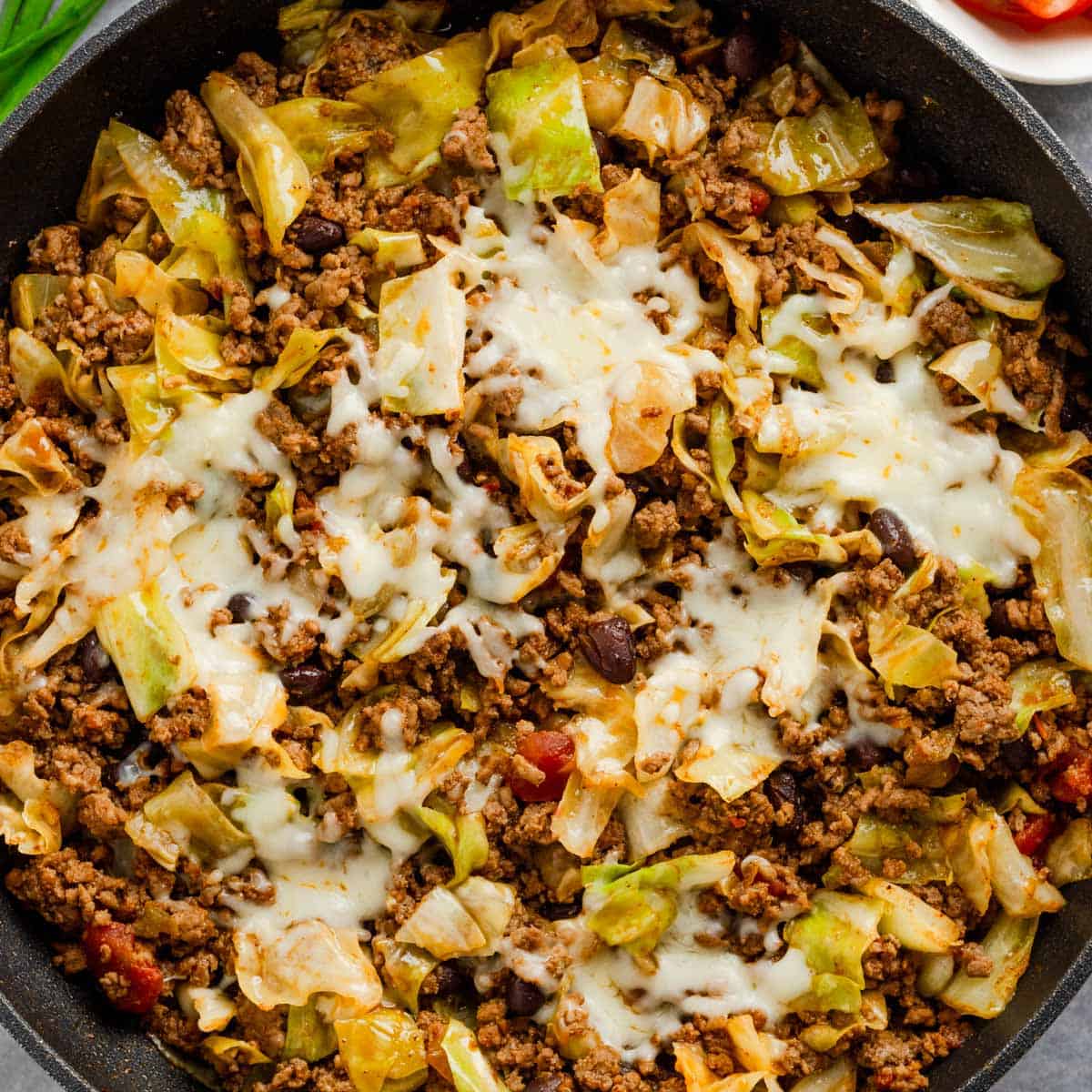 Low Carb Cabbage Taco Skillet (Keto-Friendly)