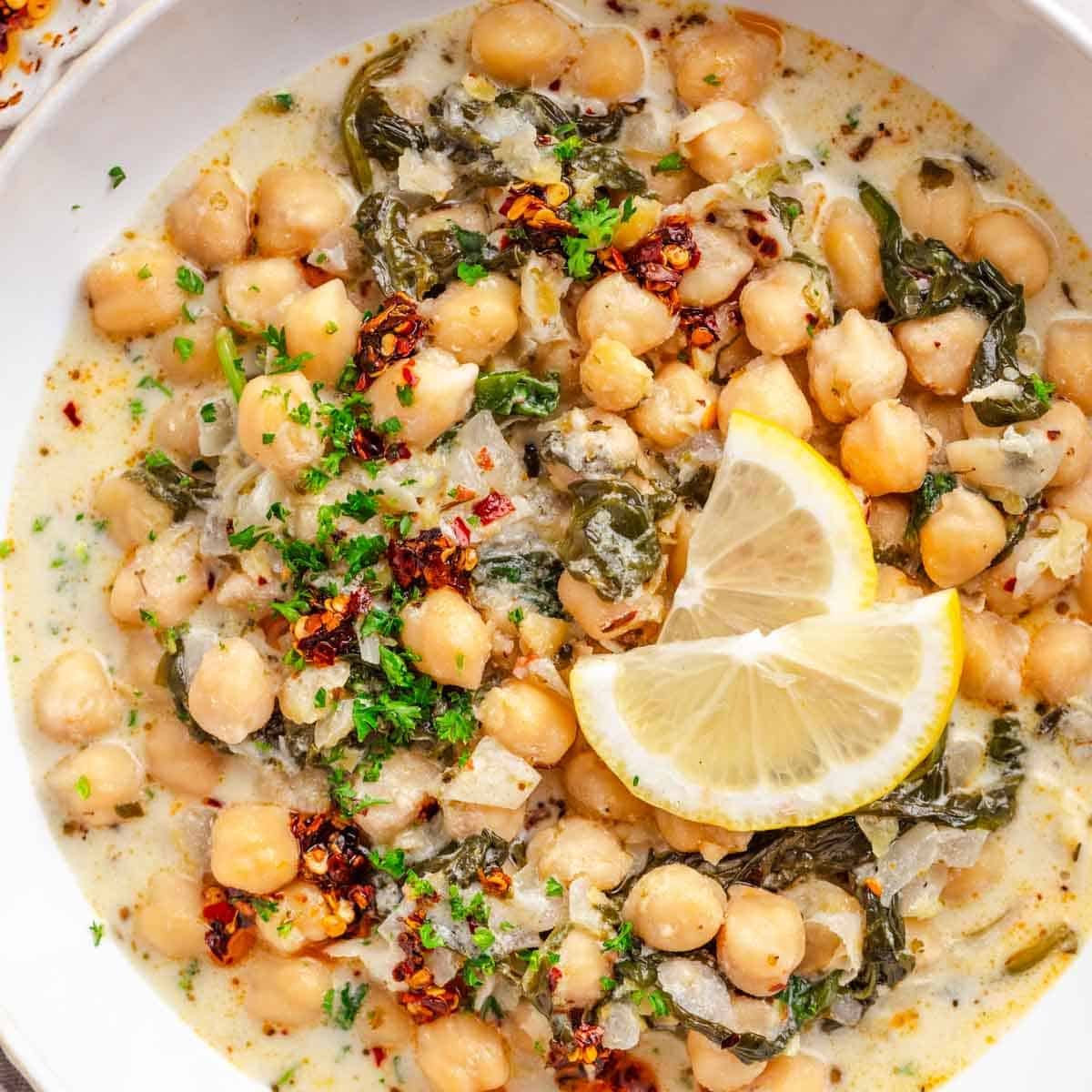 Greek-Style Lemon Chickpea Stew