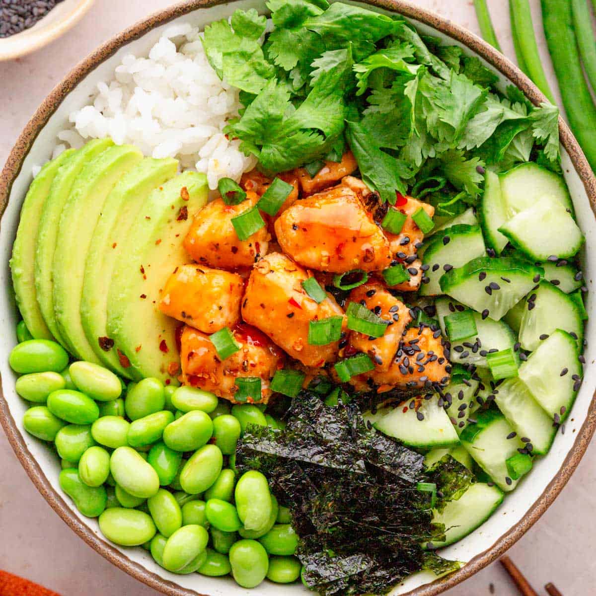 15 Min Salmon Rice Bowl