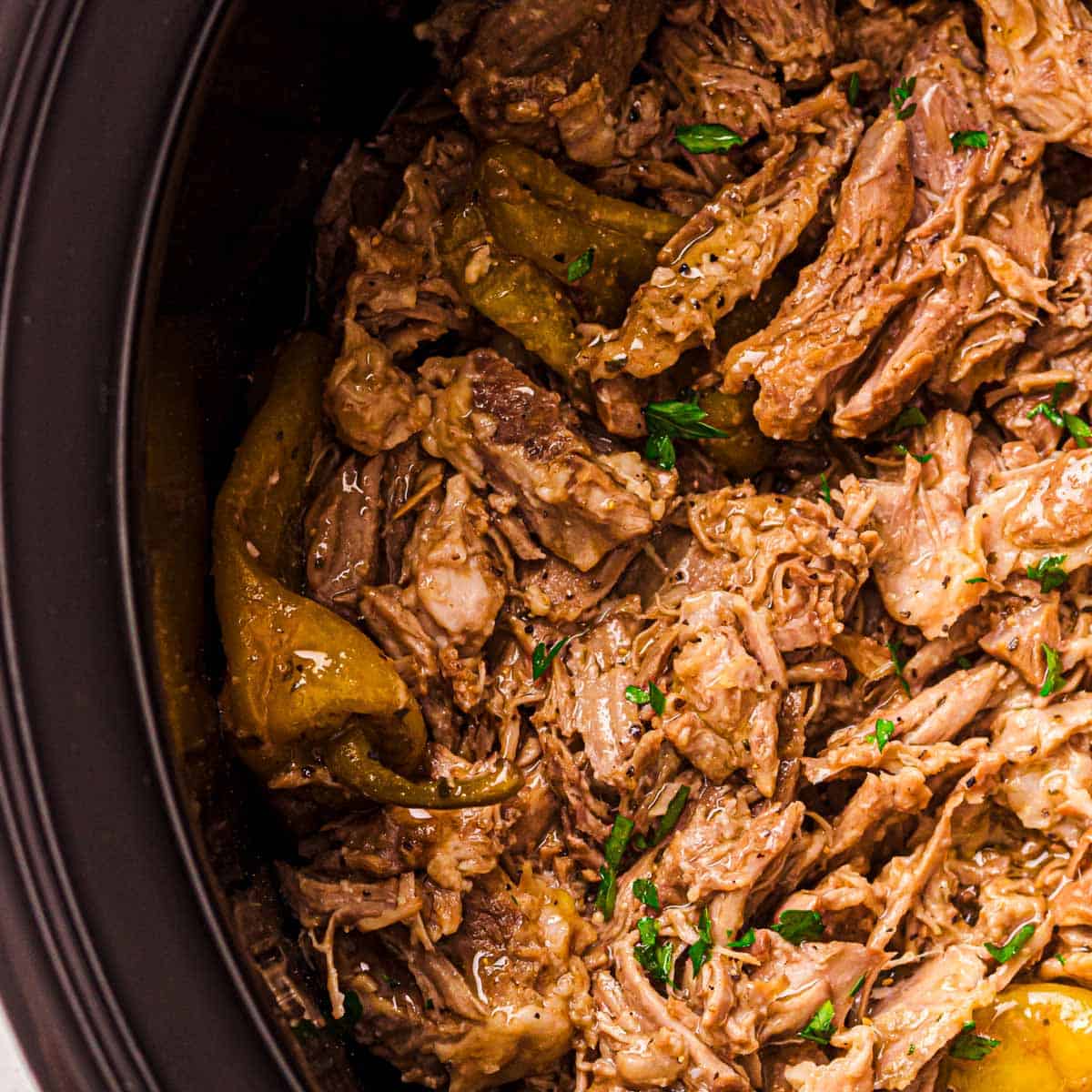 Slow Cooker Pepperoncini Ranch Pork Roast