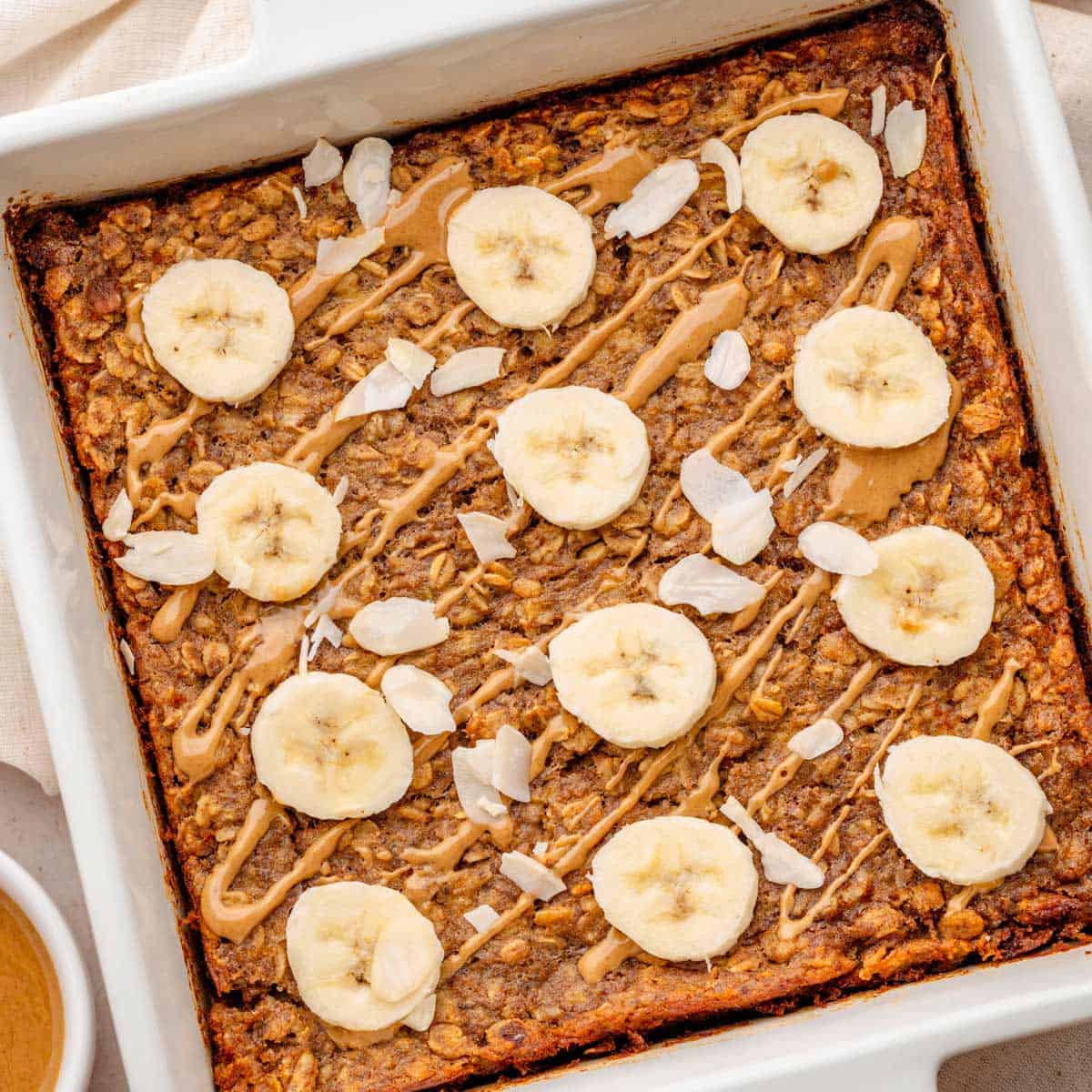 Peanut Butter Banana Baked Oatmeal