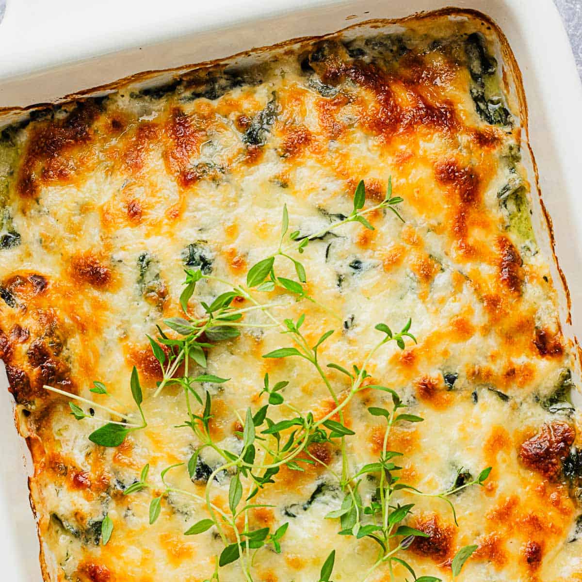 Creamy Chicken Spinach Casserole (Easy Low Carb Dinner)