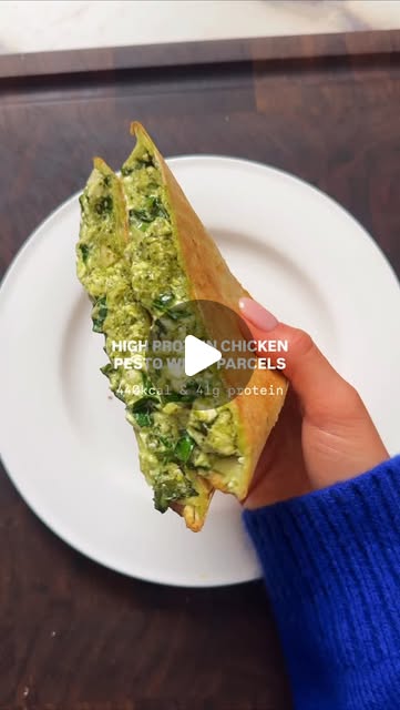Chicken Pesto Wrap Parcels