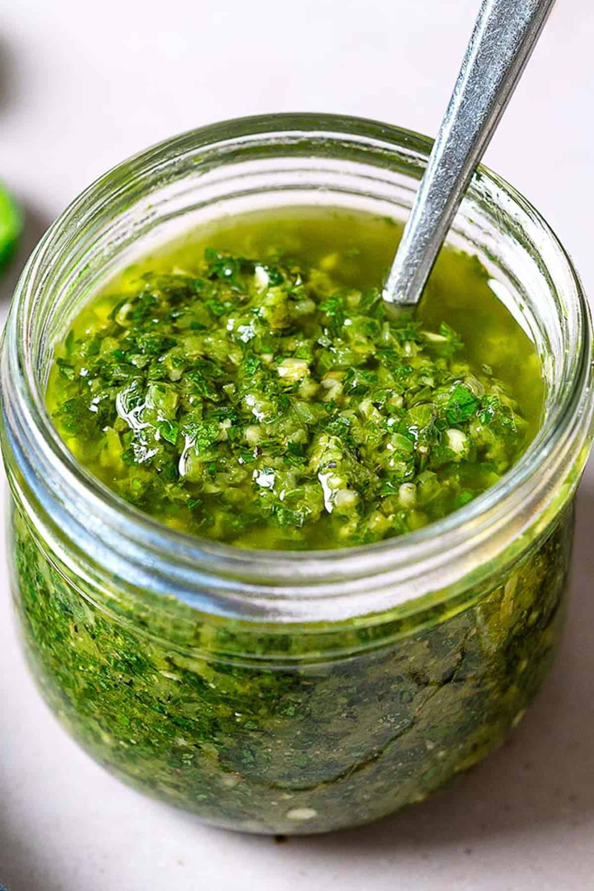 Zhoug (Spicy Cilantro Sauce)