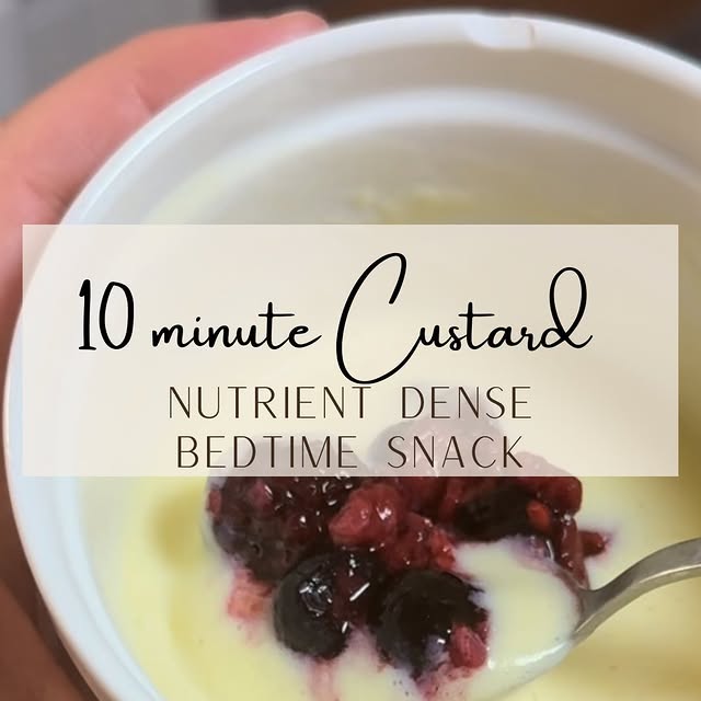 Warm Vanilla Custard (Stovetop)