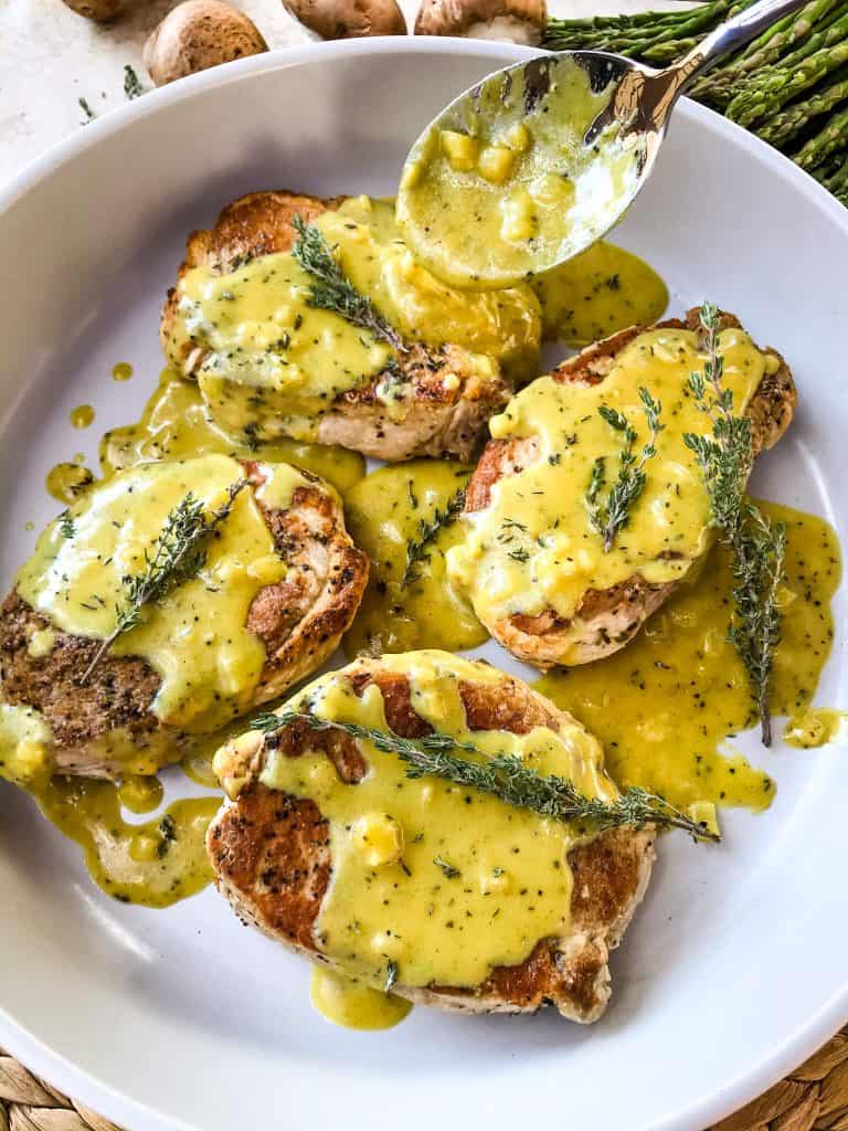 Creamy Honey Mustard Pork Chops