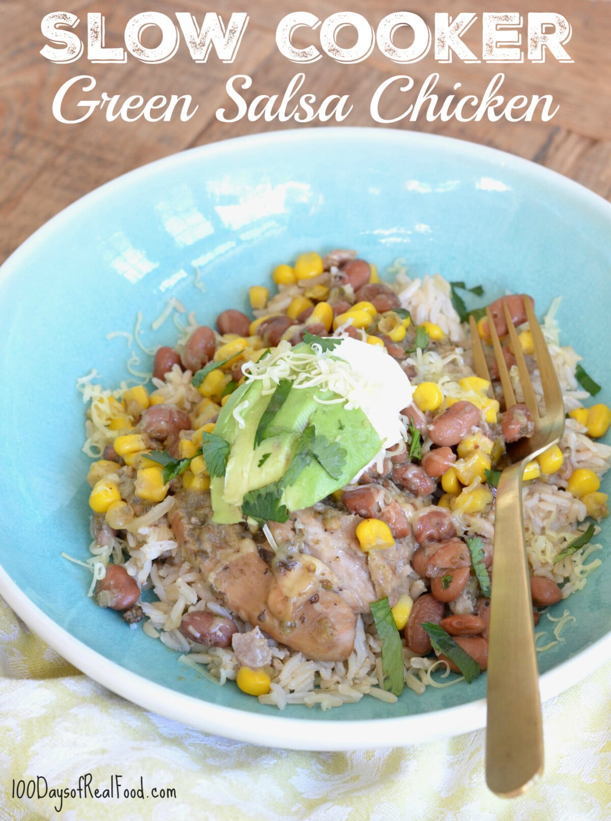 Slow Cooker Green Salsa Chicken