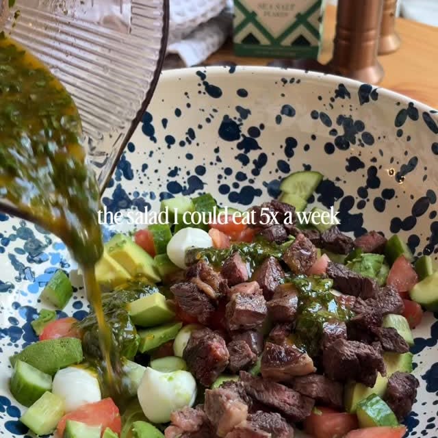 Chimichurri Vinaigrette Steak Salad