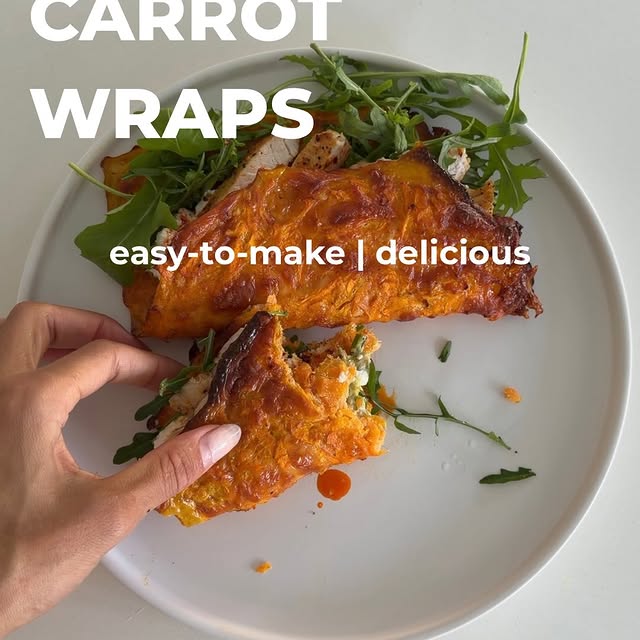 Lower Carb Carrot Wraps