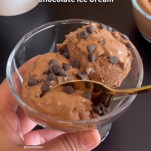 Chocolate Chickpea Ice Cream